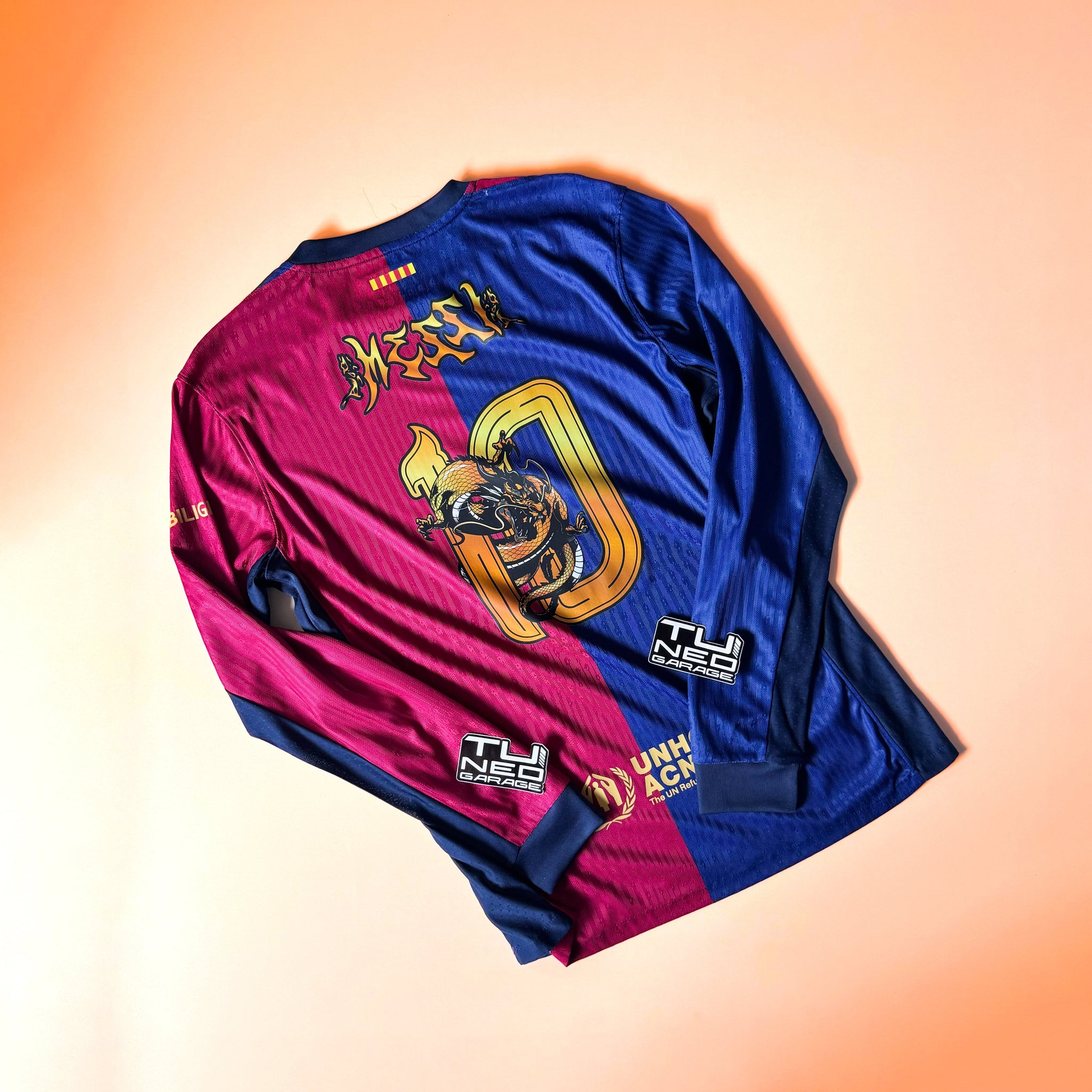 FC BARCELONE 2024/25 MANCHES LONGUES DRAGON MESSI