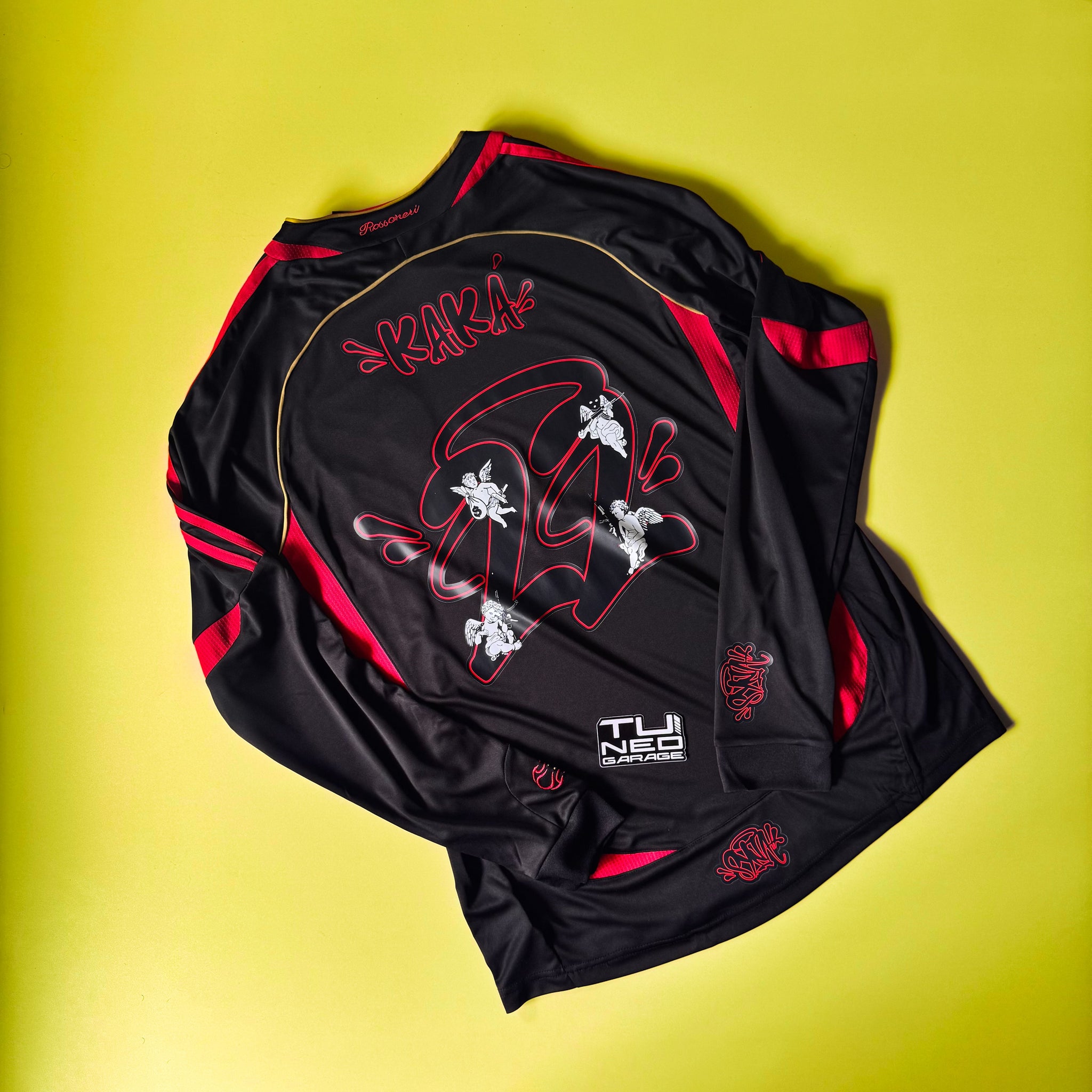 SYNA x AC MILAN BLACK 2007/08 KAKA T-SHIRT MANCHE LONGUE